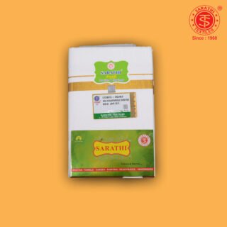 8 Cubits Kalyana Parisu Gold Jari Double Dhoti 30E